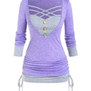New with tags Purple plus size women’s shirt
